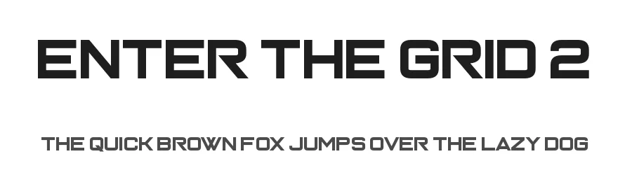 Enter the Grid 2 by Chequered Ink β Display Font