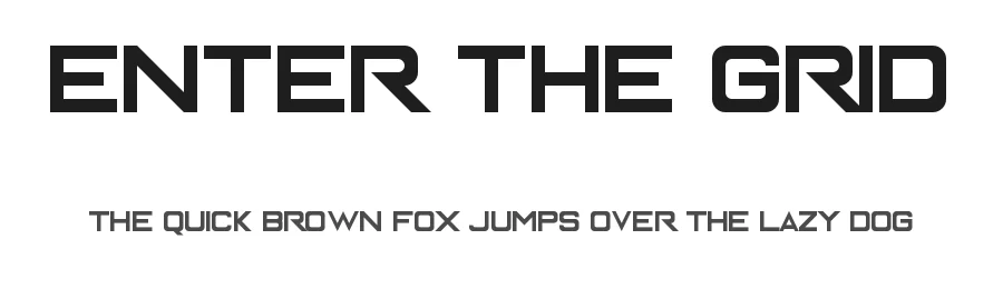Enter The Grid by Chequered Ink — Display Font