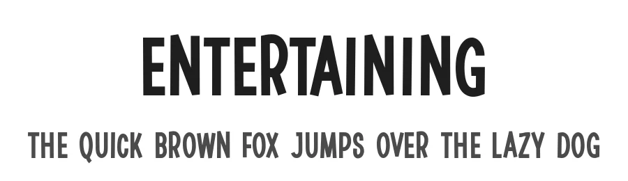 Entertaining by Hanna Bie — Decorative Font