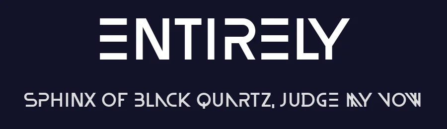 Entirely by Vladimir Nikolic — Display Font — thumbnail 2