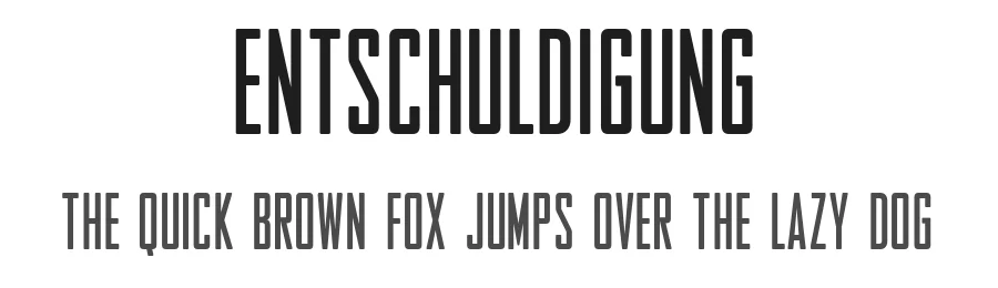 Entschuldigung by HENRIavecunK Type Co — Sans Serif Font