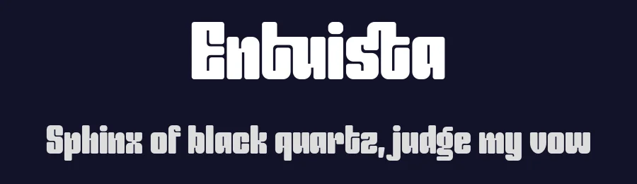 Entuista by Zarma Type Foundry — Decorative Font — thumbnail 2