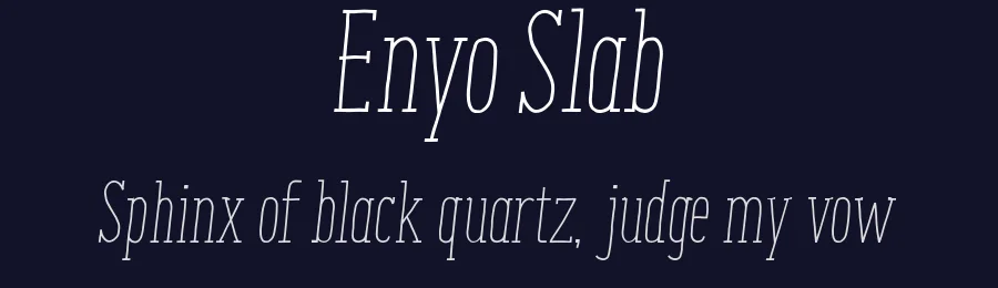 Enyo Slab by Antipixel — Decorative Font — thumbnail 2