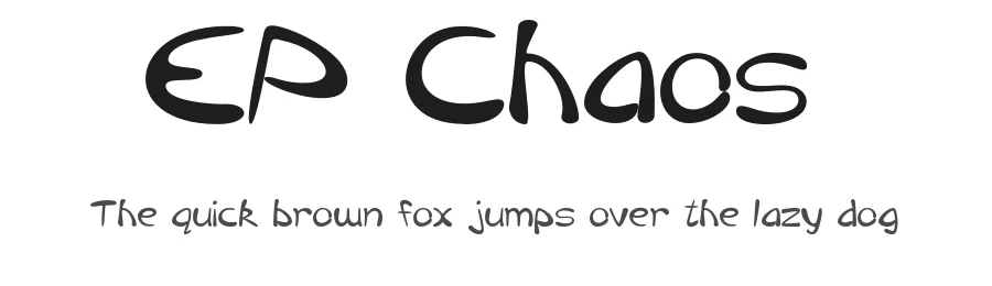 EP Chaos by Emily Penley — Decorative Font