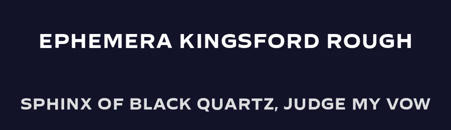 Ephemera Kingsford Rough by Ilham Herry — Decorative Font — thumbnail 2