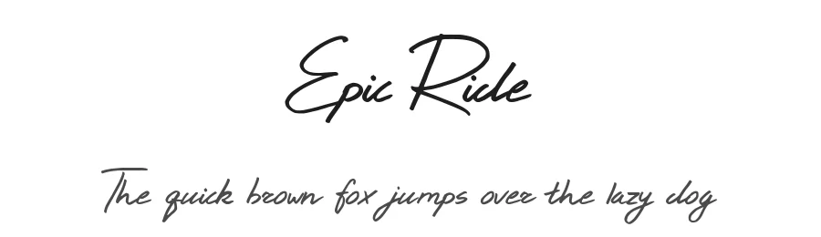 Epic Ride