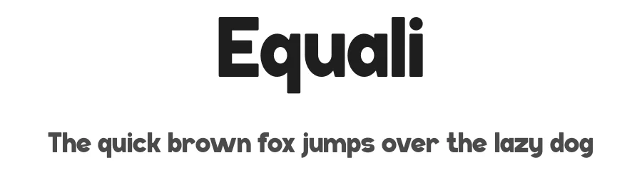 Equali by Gilang Ternadho — Sans Serif Font