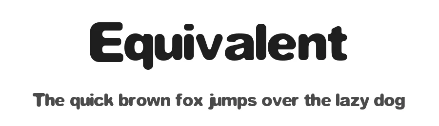 Equivalent by Lemon Studio Type — Decorative Font