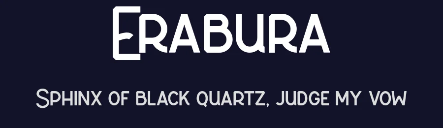 Erabura by Tacikworks — Sans Serif Font — thumbnail 2