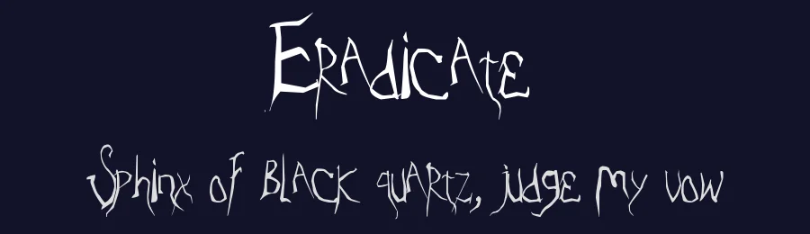 Eradicate by Ionut Husanu — Blackletter Font — thumbnail 2