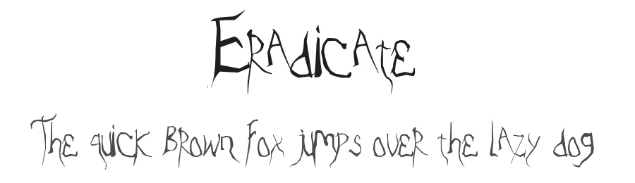 Eradicate by Ionut Husanu β Blackletter Font