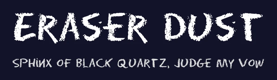 Eraser Dust by David Rakowski — Script Handwritten Font — thumbnail 2
