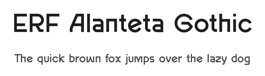 ERF Alanteta Gothic by Eka Rifqi Setiawan — Sans Serif Font