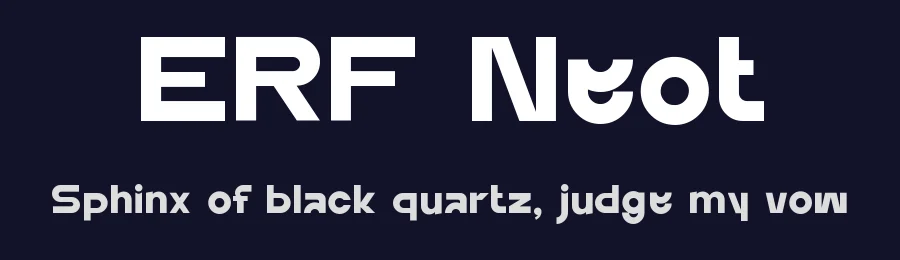 ERF Neot by Eka Rifqi Setiawan — Sans Serif Font — thumbnail 2