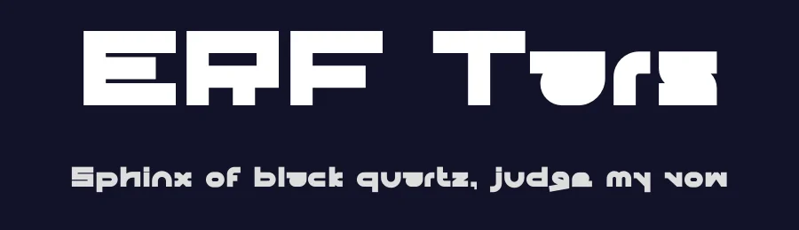 ERF Tars by Eka Rifqi Setiawan — Display Font — thumbnail 2