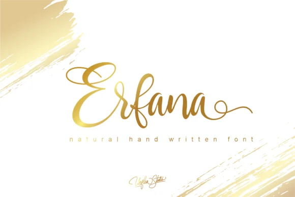 Erfana Font by Unflea Studio โ Script Handwritten Font