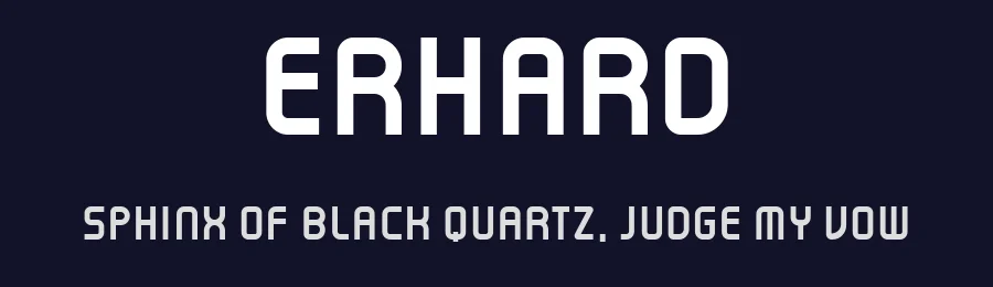 Erhard by Vladimir Nikolic — Sans Serif Font — thumbnail 2
