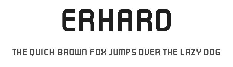 Erhard by Vladimir Nikolic — Sans Serif Font