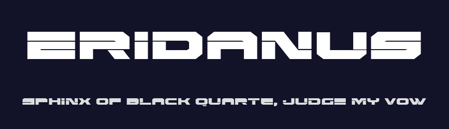 Eridanus by Iconian Fonts — Display Font — thumbnail 2