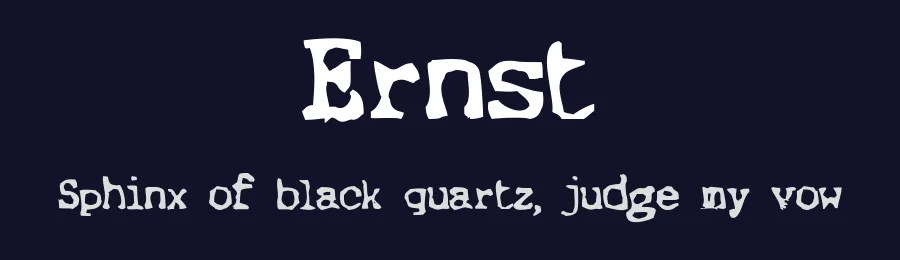 Ernst by Michael Schinköthe — Decorative Font — thumbnail 2