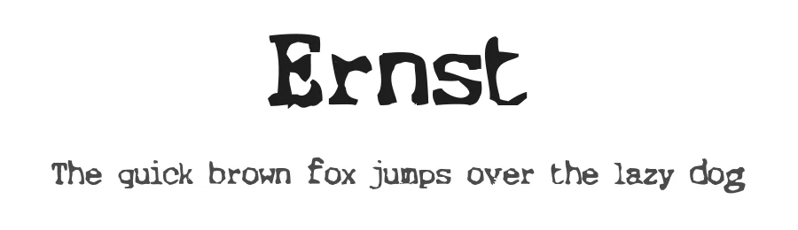 Ernst by Michael SchinkΓΆthe β Decorative Font