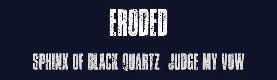 Eroded by Billy Argel Fonts ® — Decorative Font — thumbnail 2