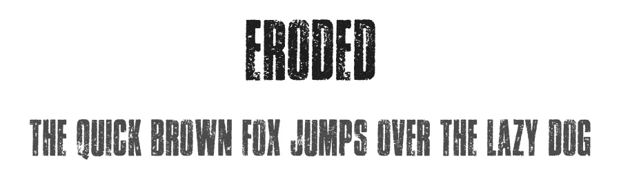 Eroded by Billy Argel Fonts ยฎ โ Decorative Font