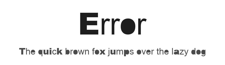 Error