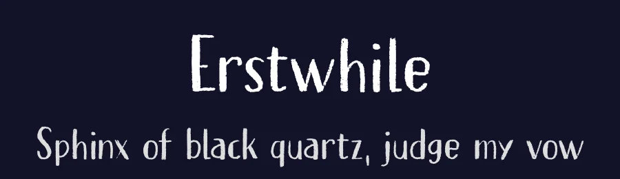 Erstwhile by Hanoded — Decorative Font — thumbnail 2