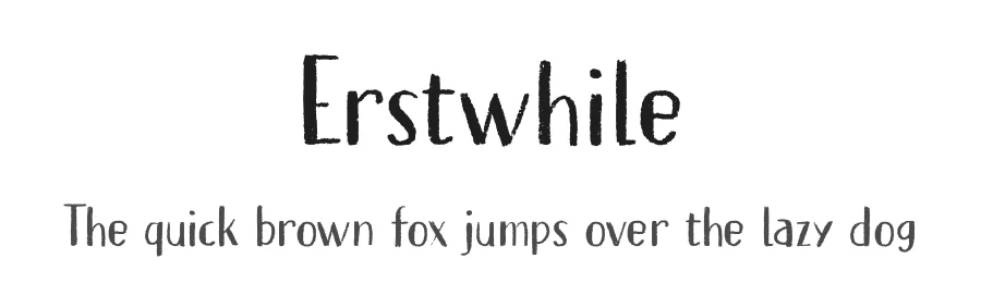 Erstwhile by Hanoded — Decorative Font