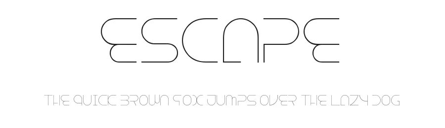 Escape by Isaac K β Decorative Font