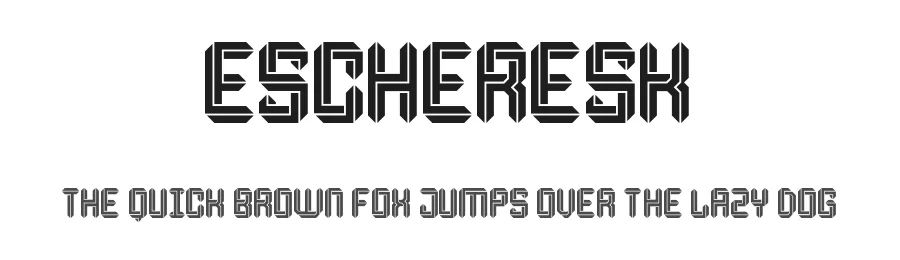 Escheresk by Tobias Sommer — Display Font