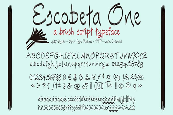 Escobeta One Font by Fernando Haro — Script Handwritten Font — thumbnail 3