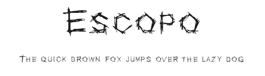 Escopo by Miguel Boveto — Decorative Font