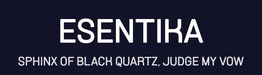 Esentika by BrandSemut — Sans Serif Font — thumbnail 2