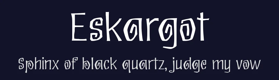 Eskargot by Apostrophic Labs — Decorative Font — thumbnail 2