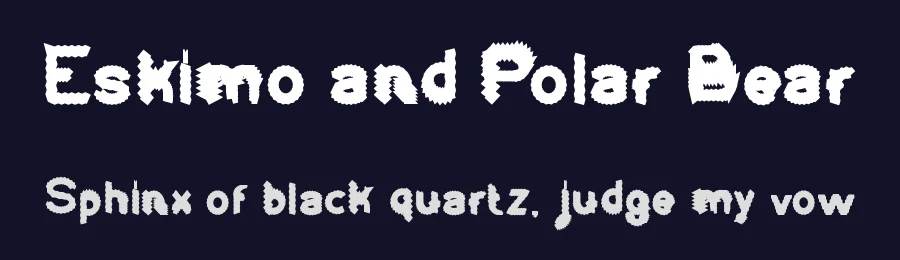 Eskimo and Polar Bear by weknow — Decorative Font — thumbnail 2
