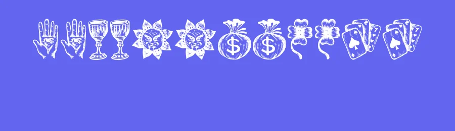 Esoterica by Vladimir Nikolic — Dingbats Font — thumbnail 3