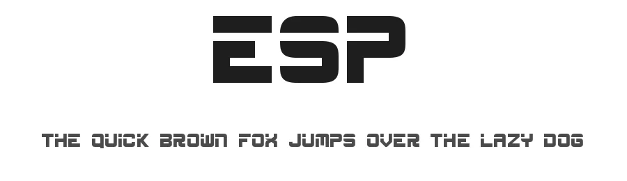 ESP by Nick A. Lynch — Display Font