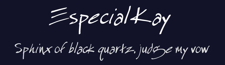 Especial Kay by Martin P. Pfeiffer — Script Handwritten Font — thumbnail 2