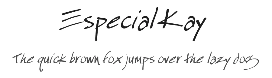 Especial Kay by Martin P. Pfeiffer — Script Handwritten Font