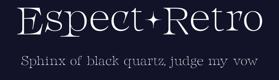 Espect Retro by Måns Grebäck — Serif Font — thumbnail 2