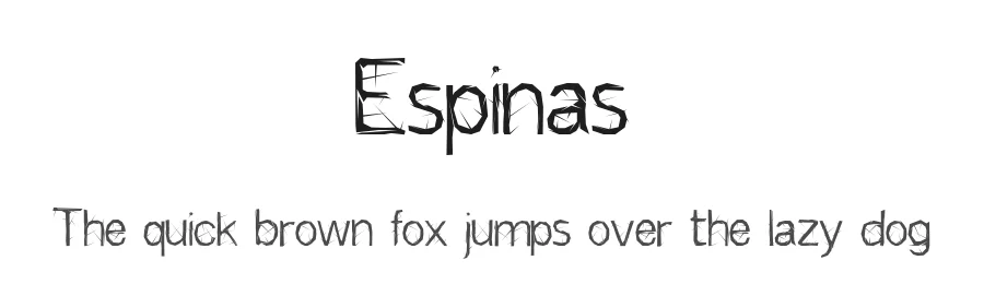 Espinas by Herve — Decorative Font