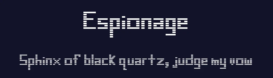 Espionage by Geronimo Font Studios — Display Font — thumbnail 2