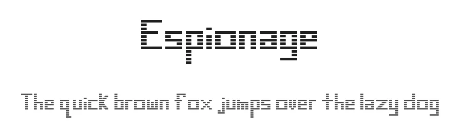 Espionage by Geronimo Font Studios — Display Font