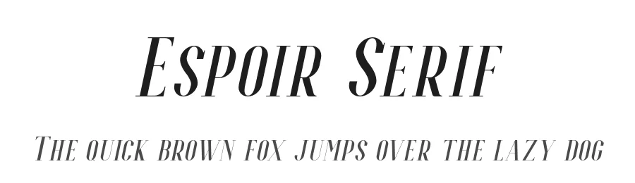 Espoir Serif