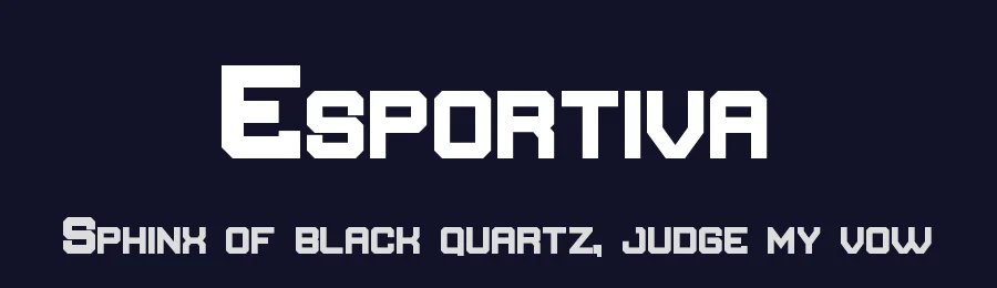 Esportiva by StringLabs Creative Studio — Display Font — thumbnail 2