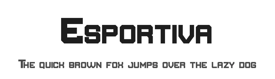 Esportiva by StringLabs Creative Studio — Display Font