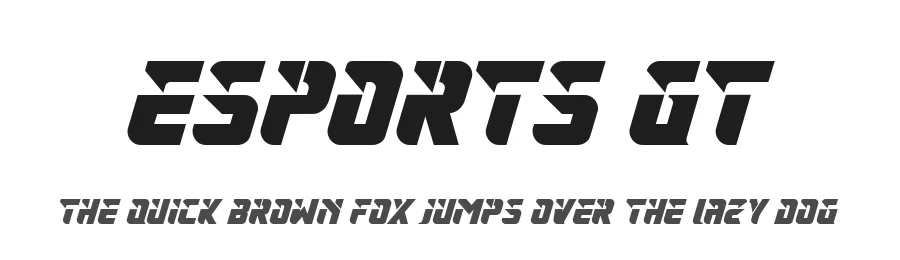 Esports GT by Creativework69 Studio — Display Font