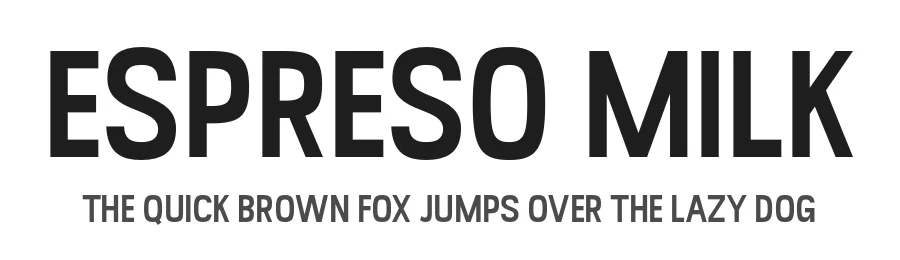 Espreso Milk by MJType — Sans Serif Font